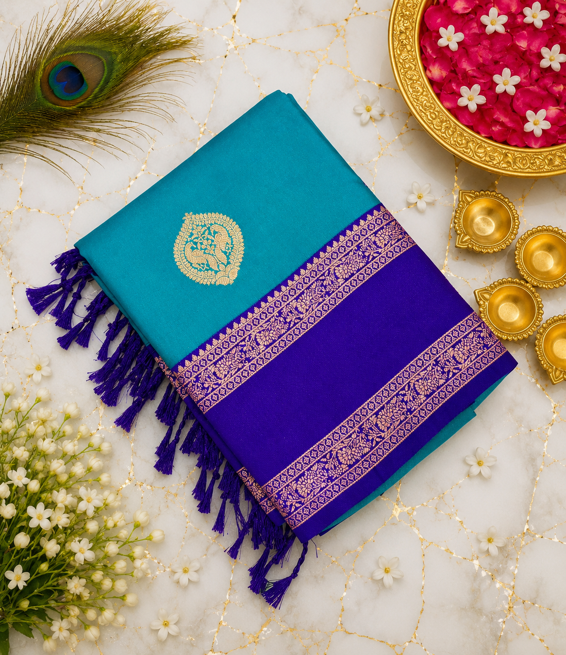 1 Korvai Kanchi Semi Silk Sarees image 29