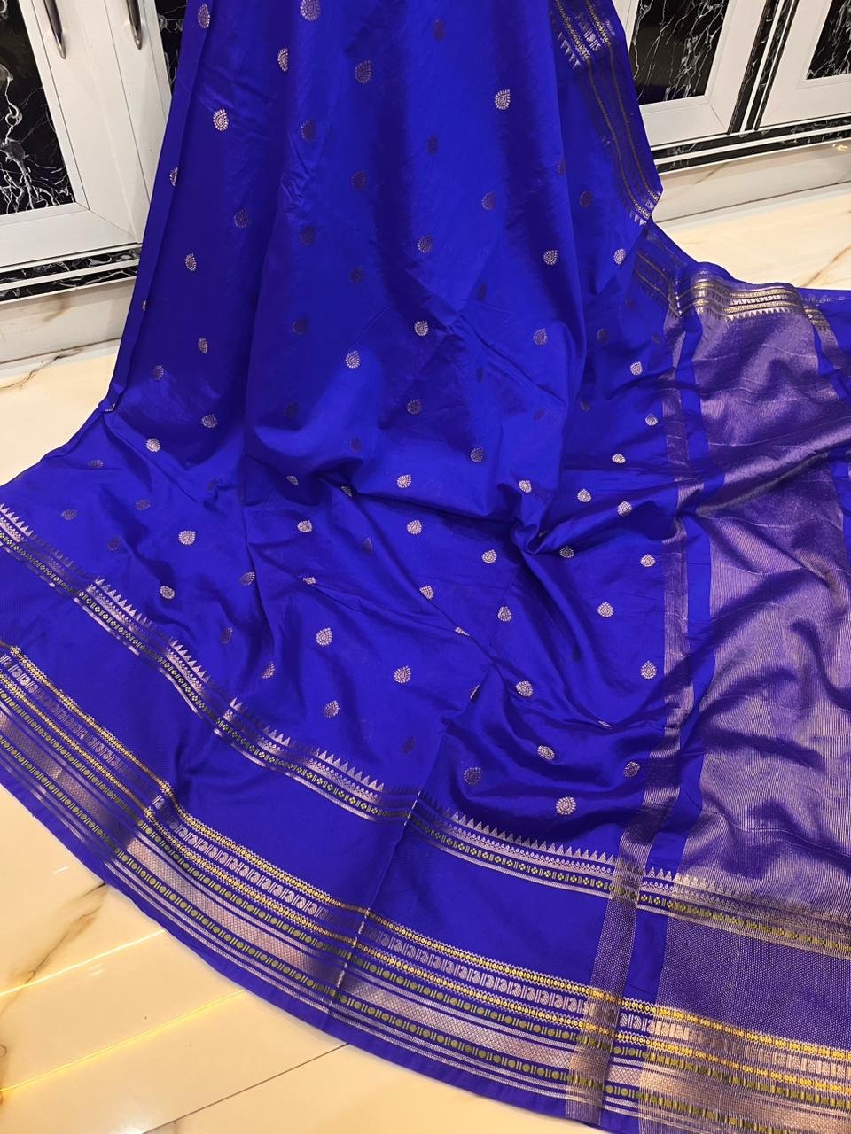 Banarasi Self Tone Semi Silk image 11