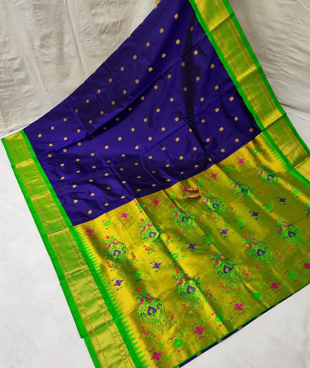Karnful Pdiyal Paithani Pure Silk image 10