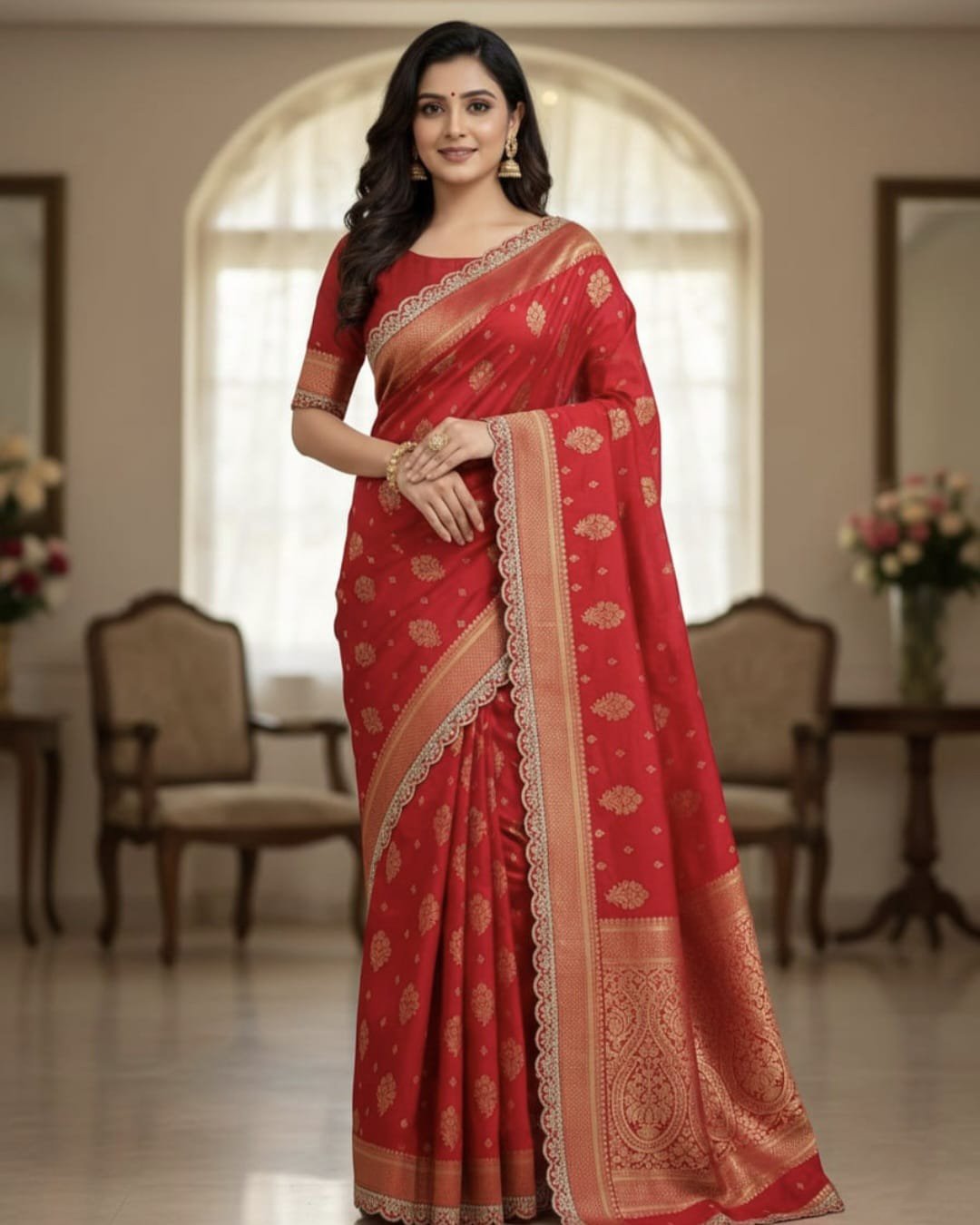 Pure Khaddi Creap Georgette Jaqurad Weaving image 6