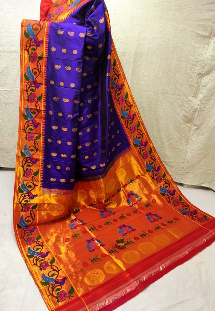 Brocade Paithani Pure Silk Saree image 2