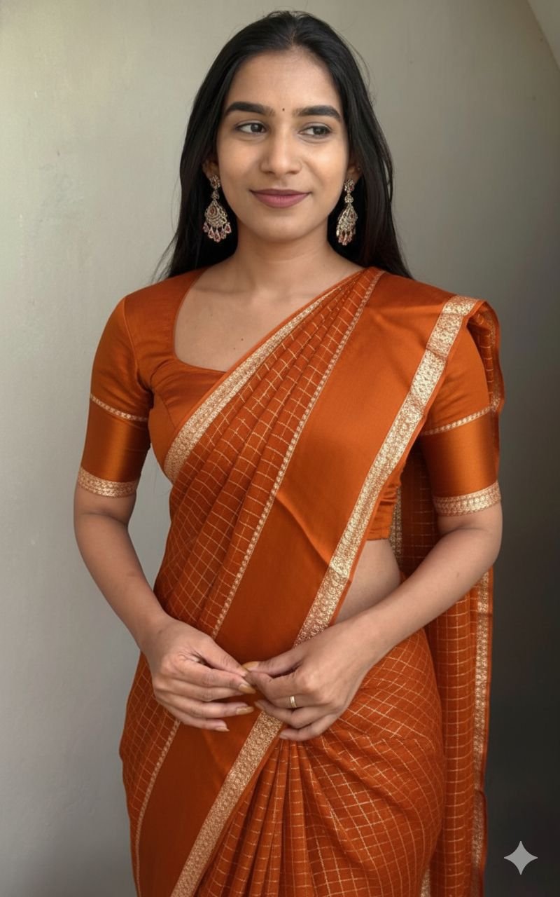 Viscose georgette saree image 6