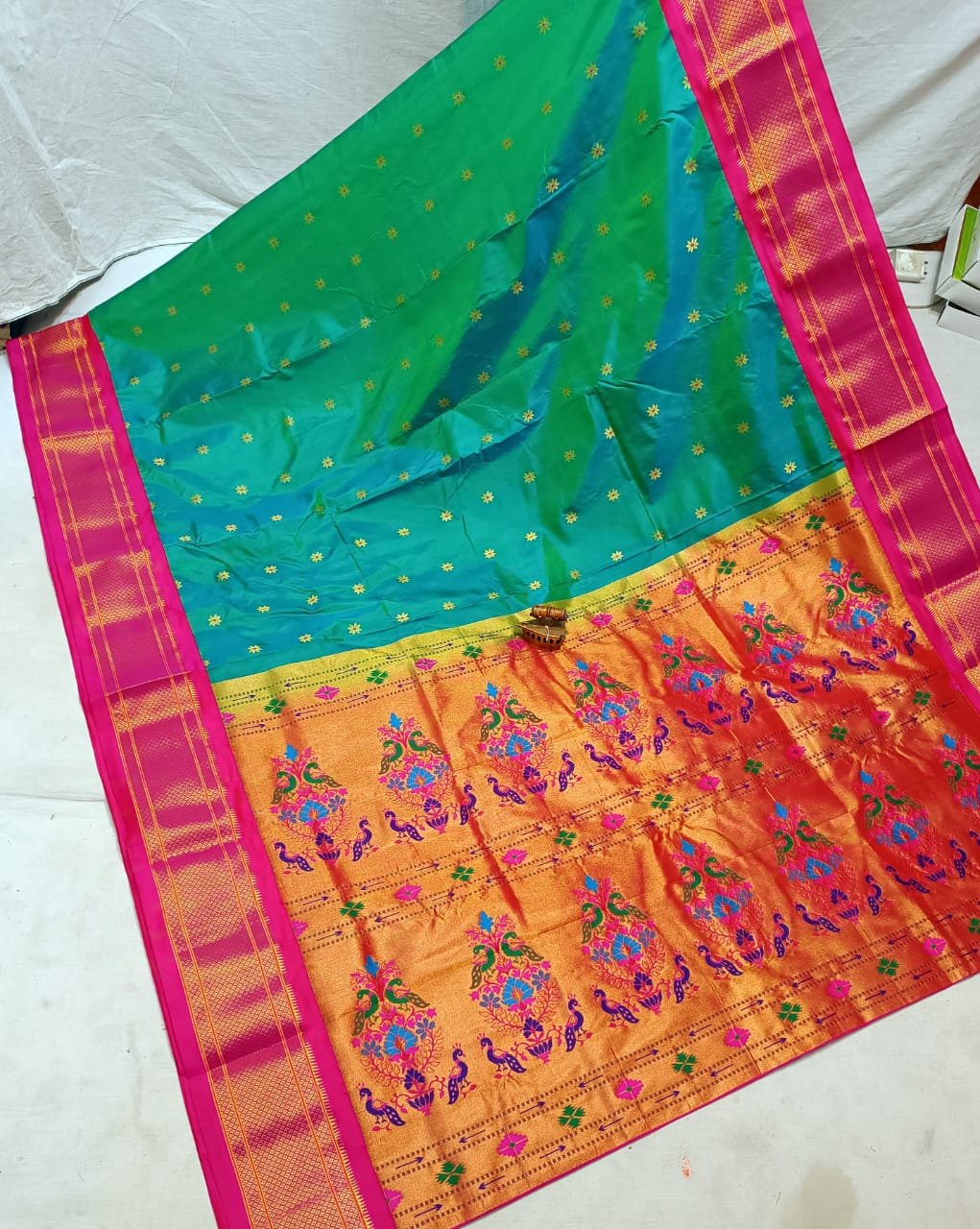 Karnful Pdiyal Paithani Pure Silk image 20