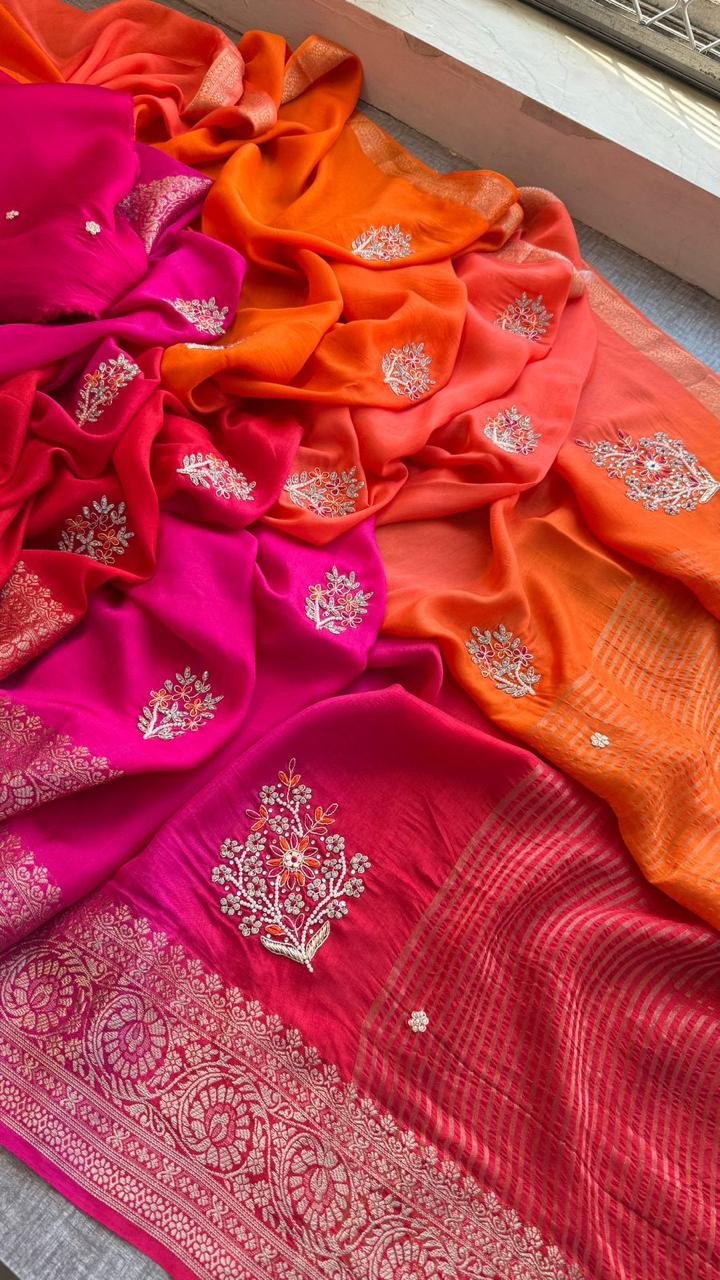 Fabric Pure Moonga Silk Zari Saree image 2