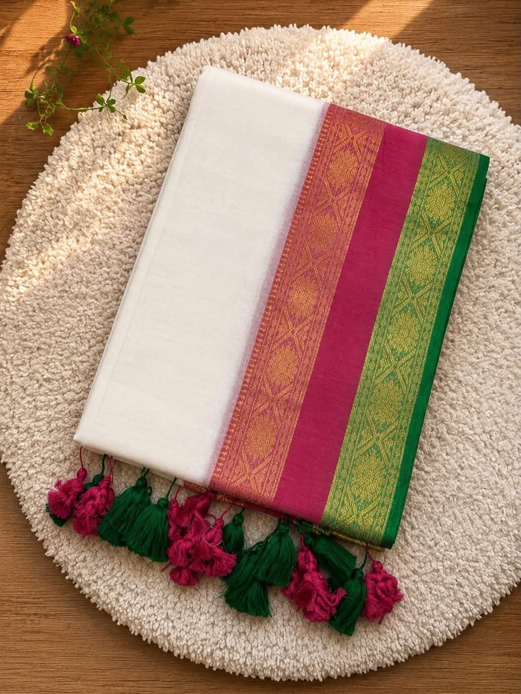 120 Count Mul Cotton Saree image 2