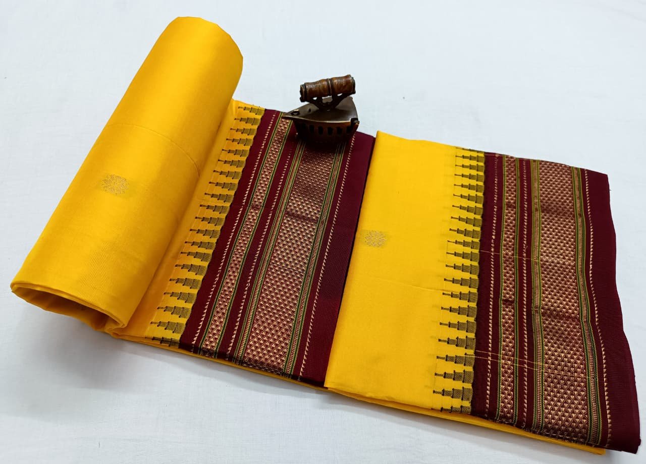 Chandrakor Paithani Pure Silk image 67