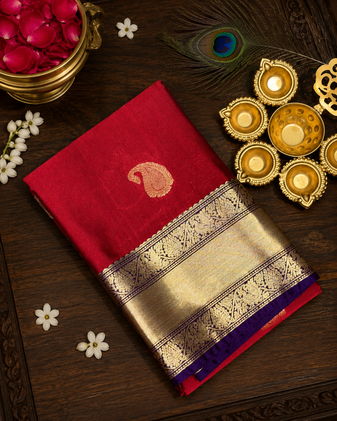 Pure Silk Mix Super Soft Kanchi Semi Silk Sarees image 13