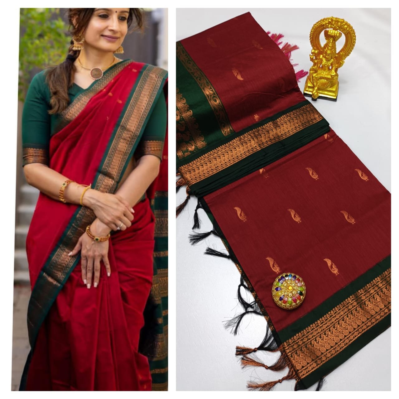 Kalyani Cotton Saree ( BUTTA) image 25