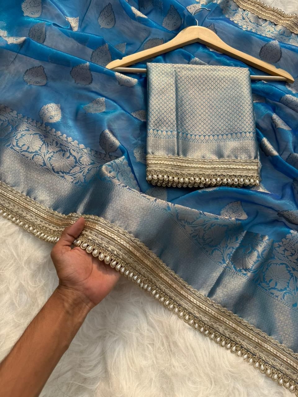 9 Banarasi Tissue Silk image 6