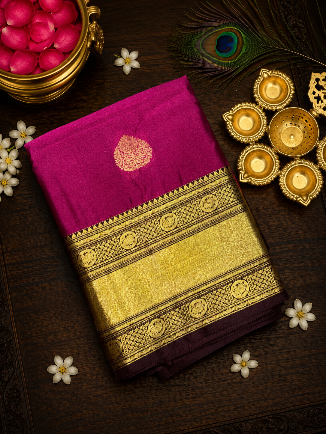 Pure Silk Mix Super Soft Kanchi Semi Silk Sarees image 15