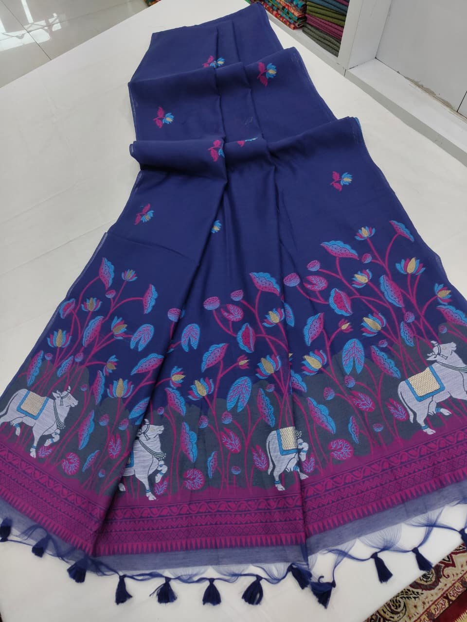 Muga Cotton Saree image 2