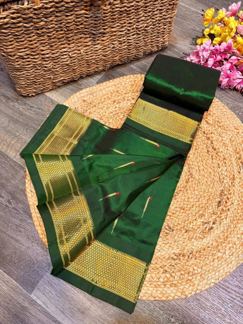 Kalanjali Maharani Paithani Pure Silk image 7