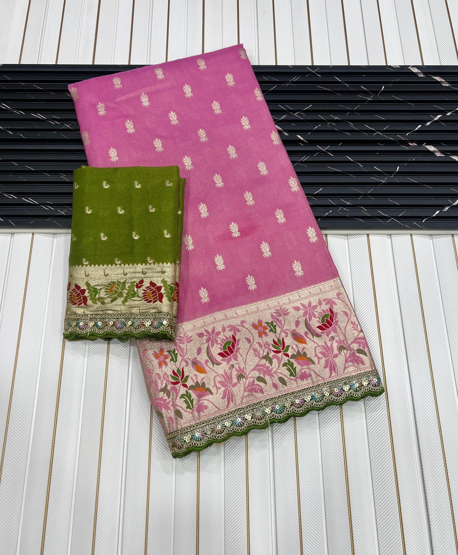 Pure Tissue Silk Zari Saree image 6
