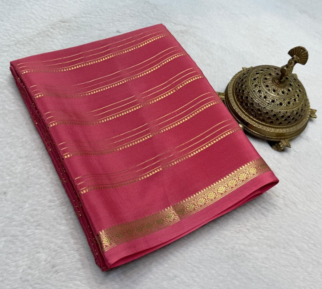 Semi Mysore Silk Sarees image 7