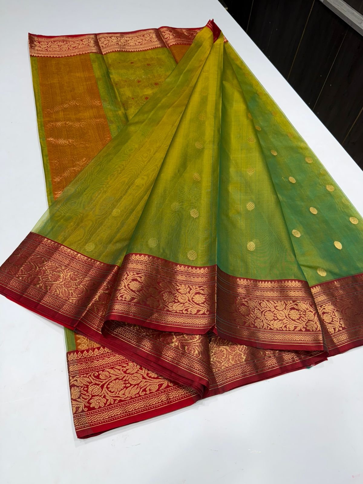 21 Silk Katan Saree image 4