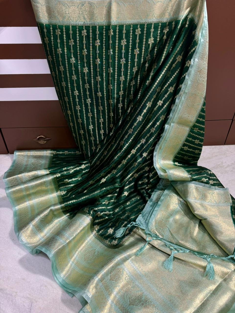 Banarasi Dybal Dupion Silk Saree image 18