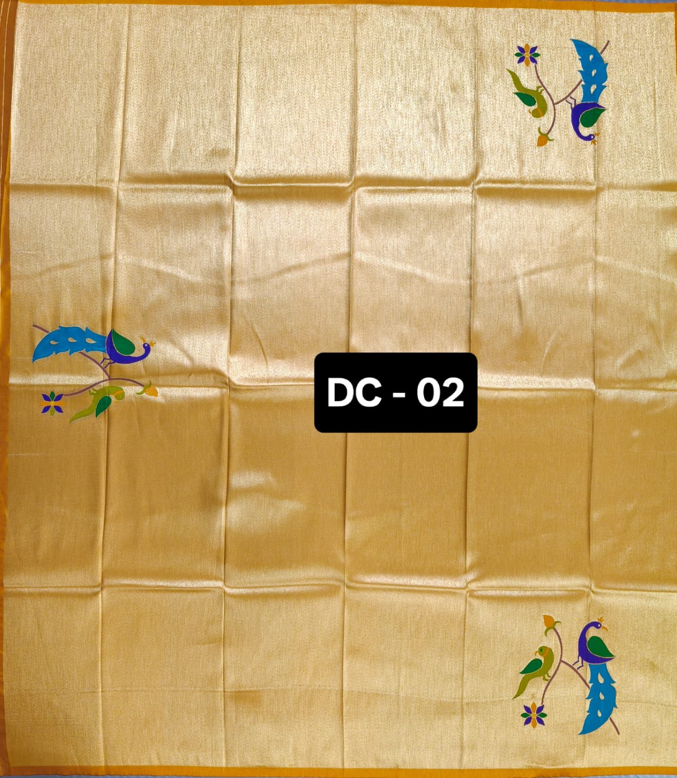 4 Paithani Blouse Piece gold Border
