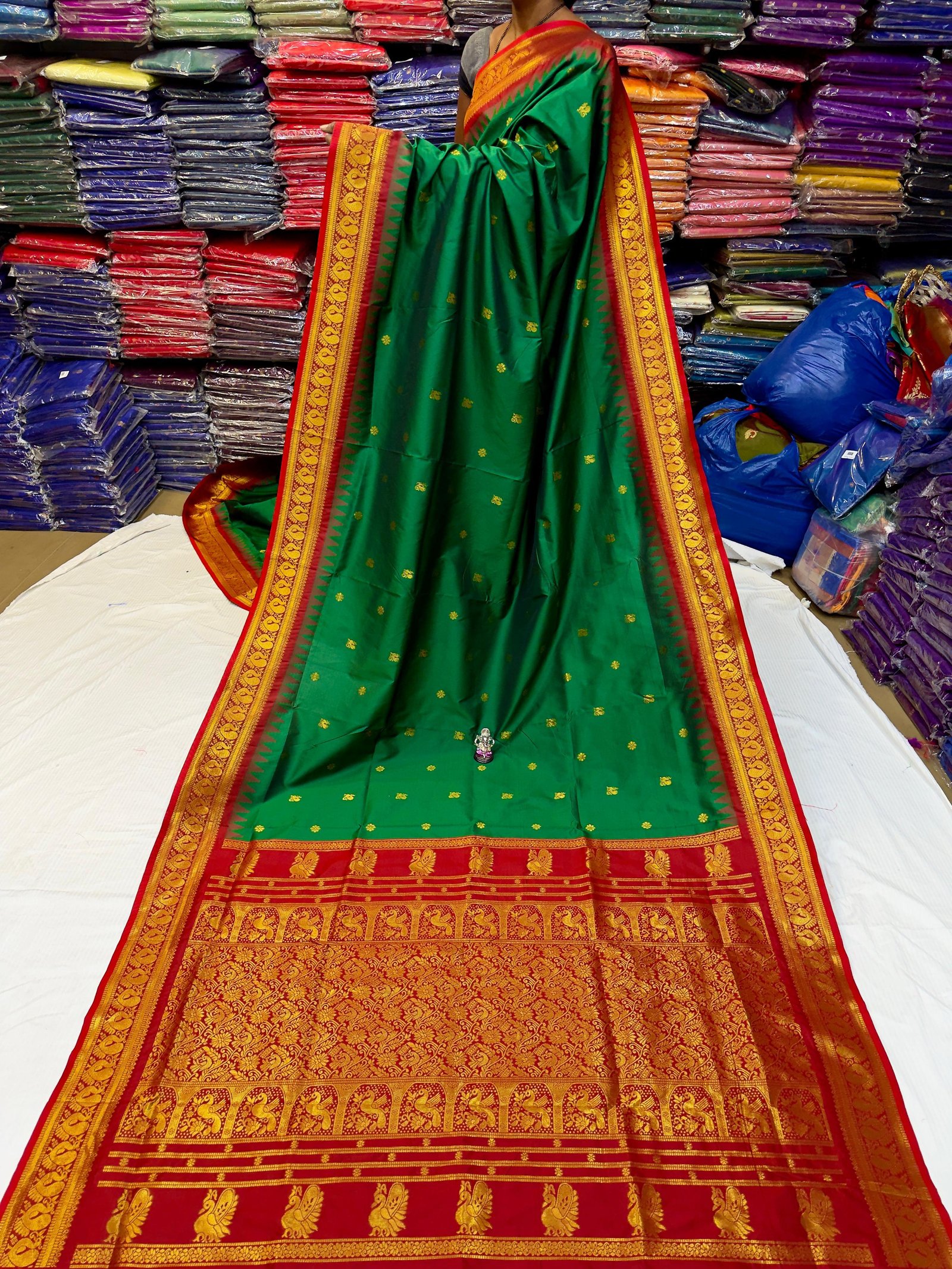 Half Silk Gadwaal Paithani image 3