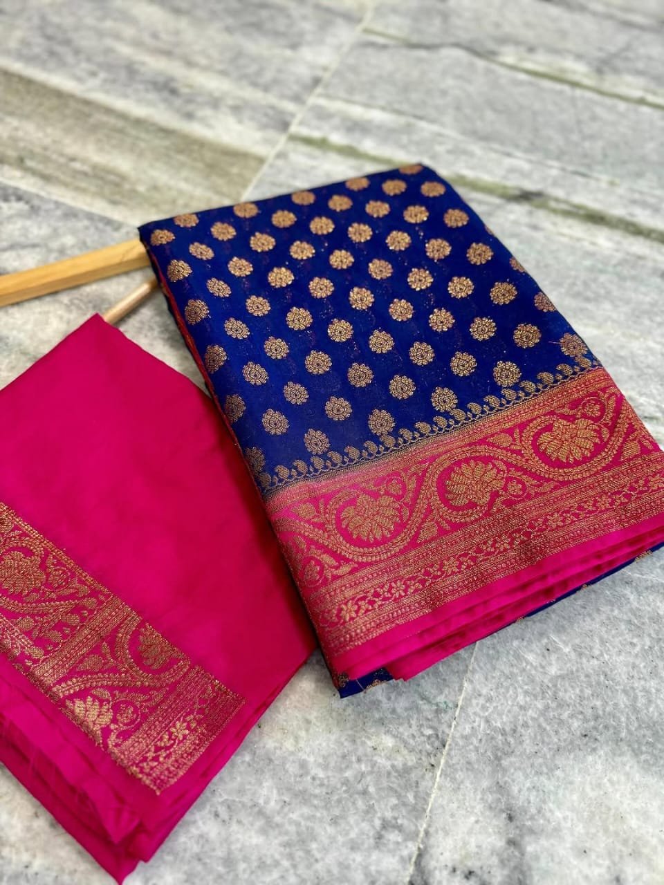 1 Banarasi Daybal Semi Georgette Soft Silk image 12