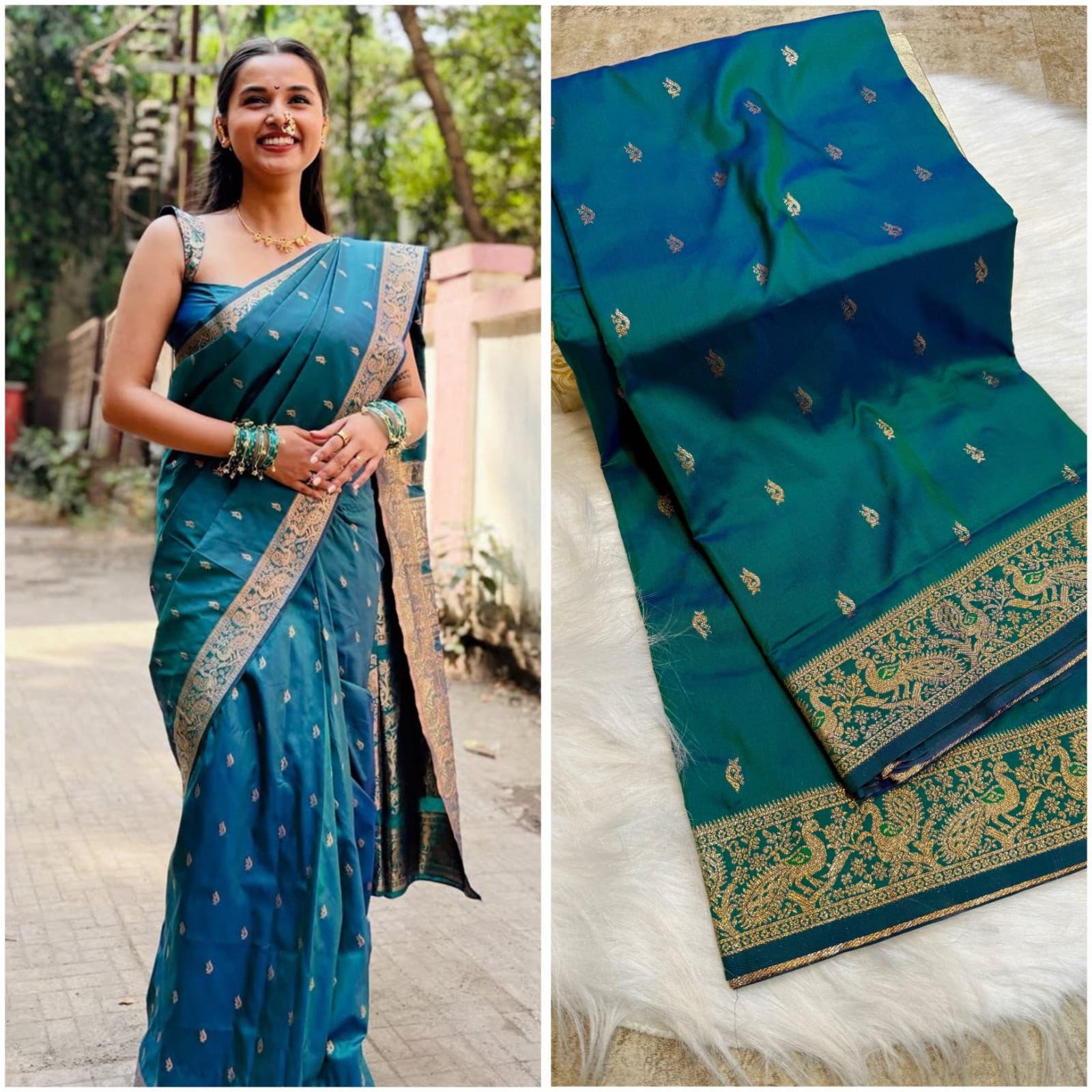 Peshwai Silk Saree
