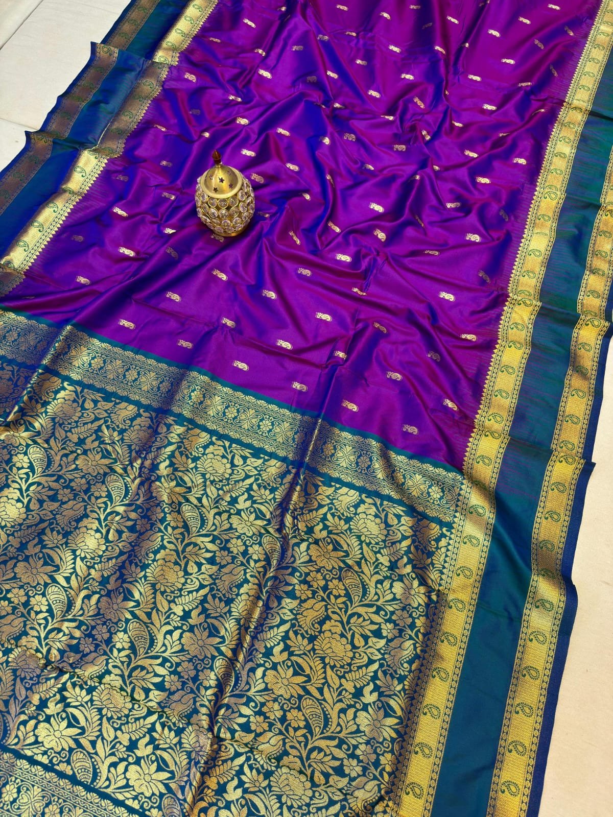 Kanjivaram Paithani Saree image 19