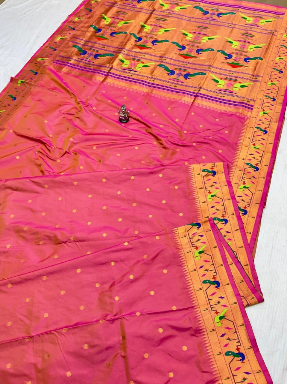 Mor Popat Brocade Paithani image 2
