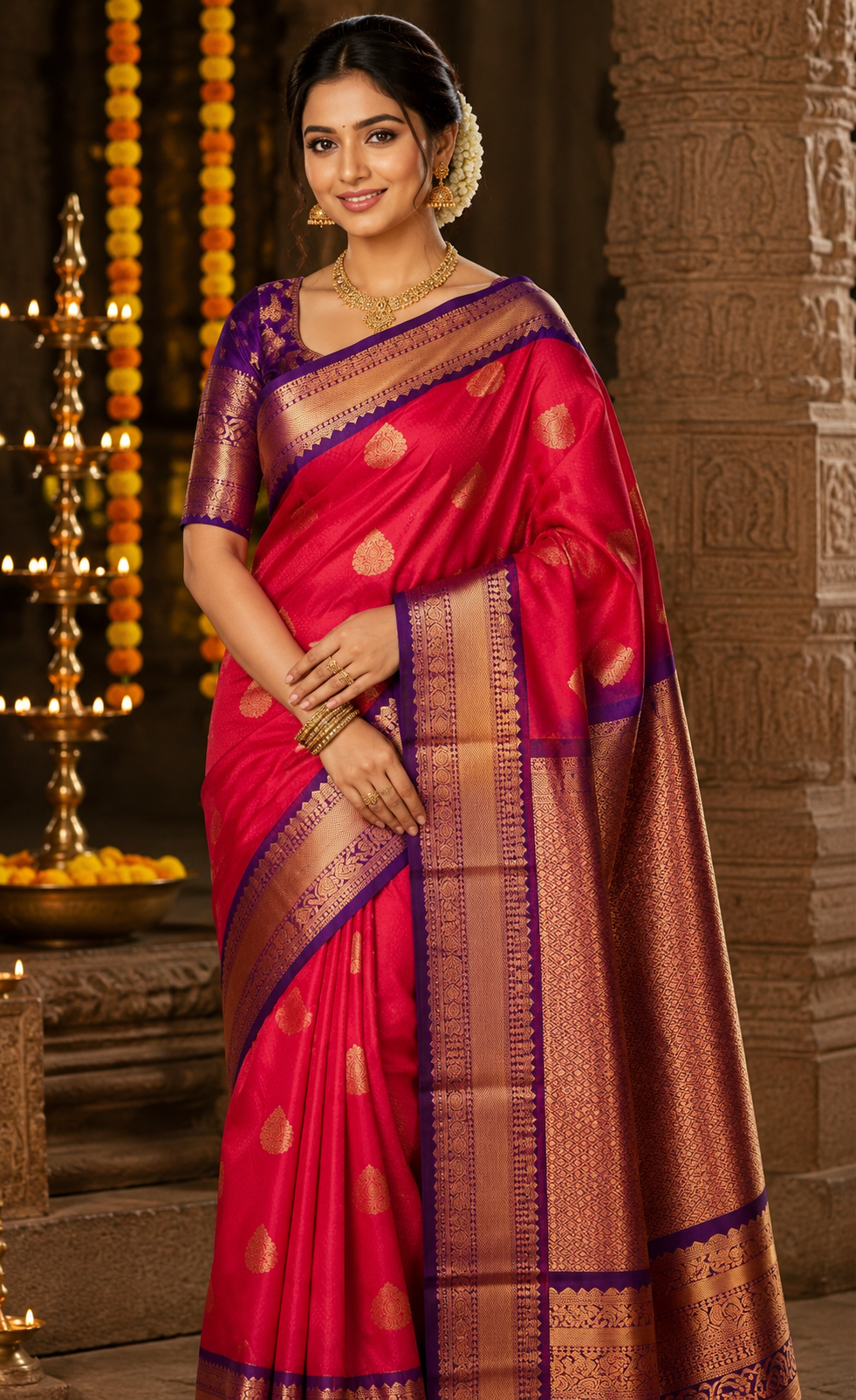 1 Korvai Kanchi Semi Silk Sarees image 33