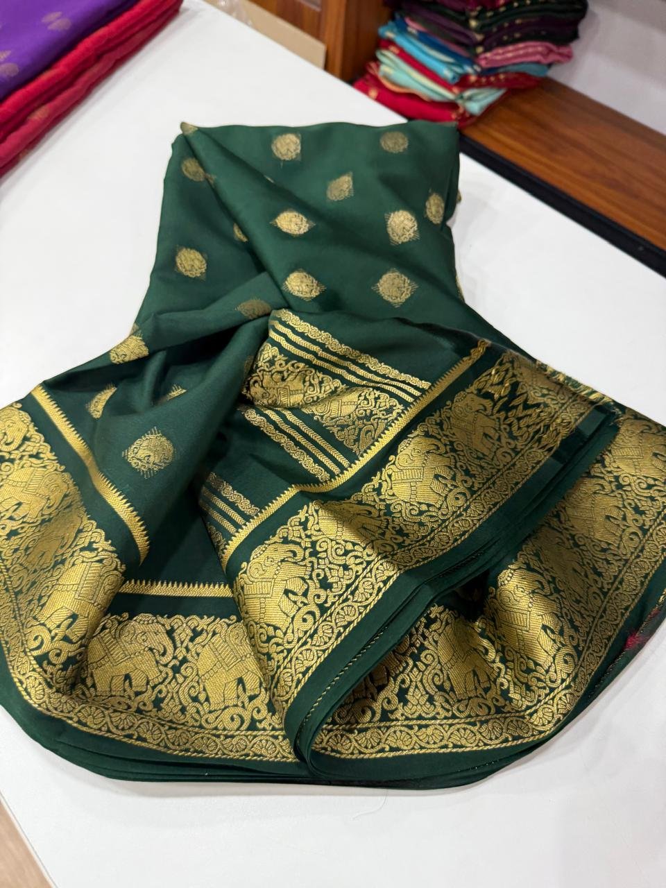 5 Pure Mysore Silk Sarees image 8