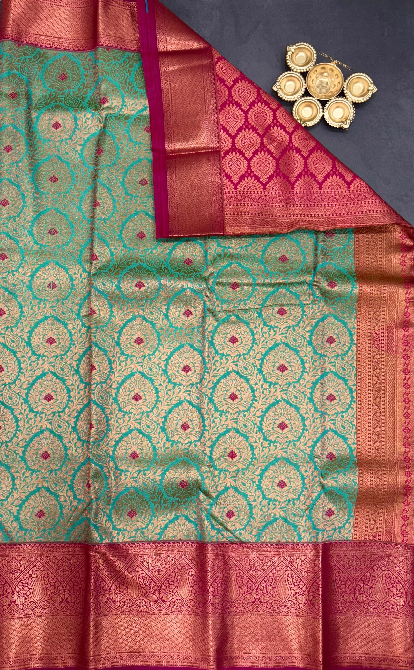 5 Korvai Kanchi Semi Silk Sarees image 12
