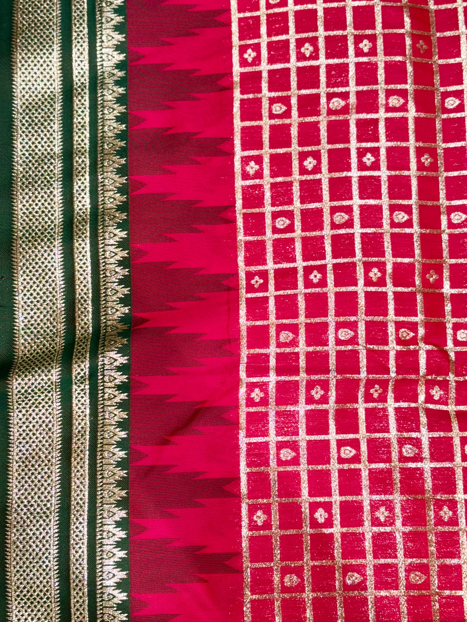 Bridal Semi Gadwal Sarees image 25