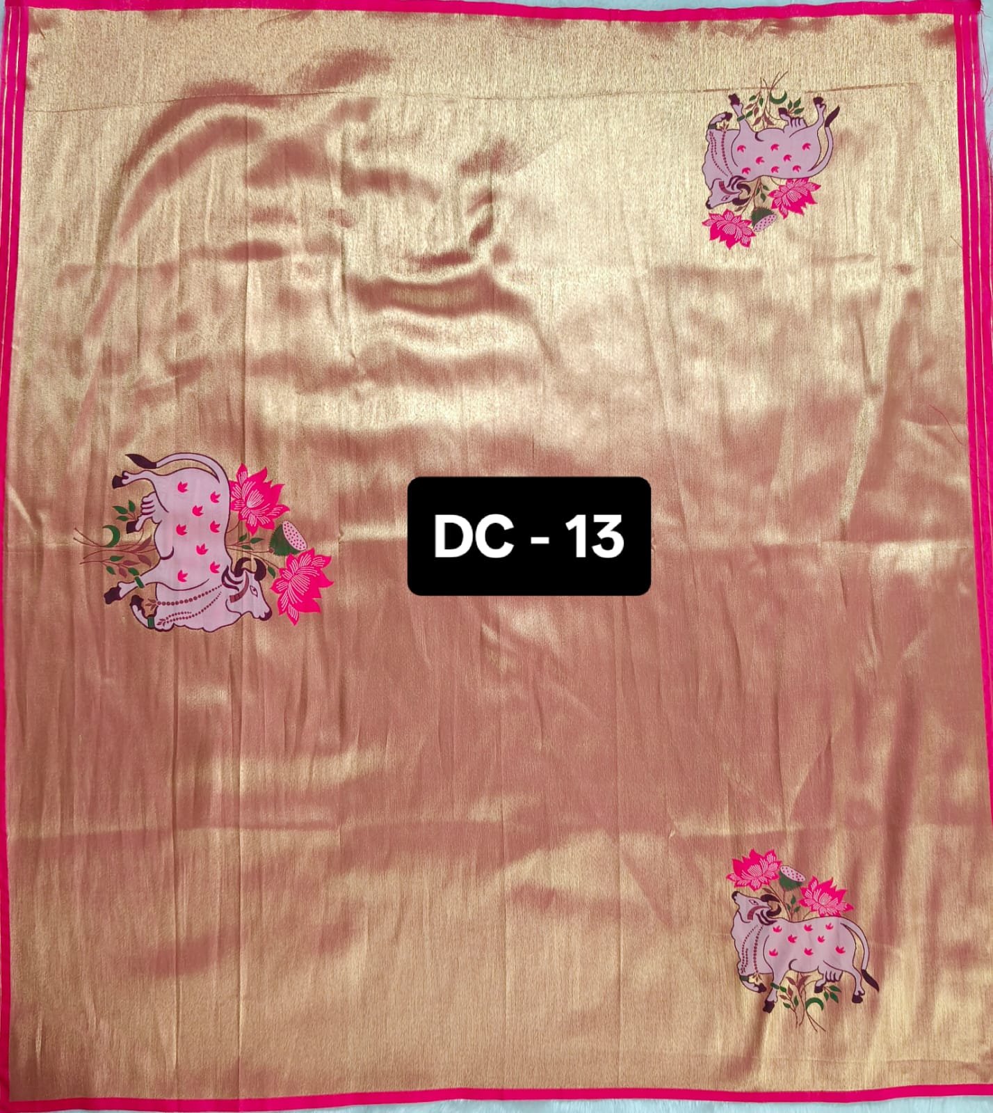 8 Paithani Blouse Piece Pink Border