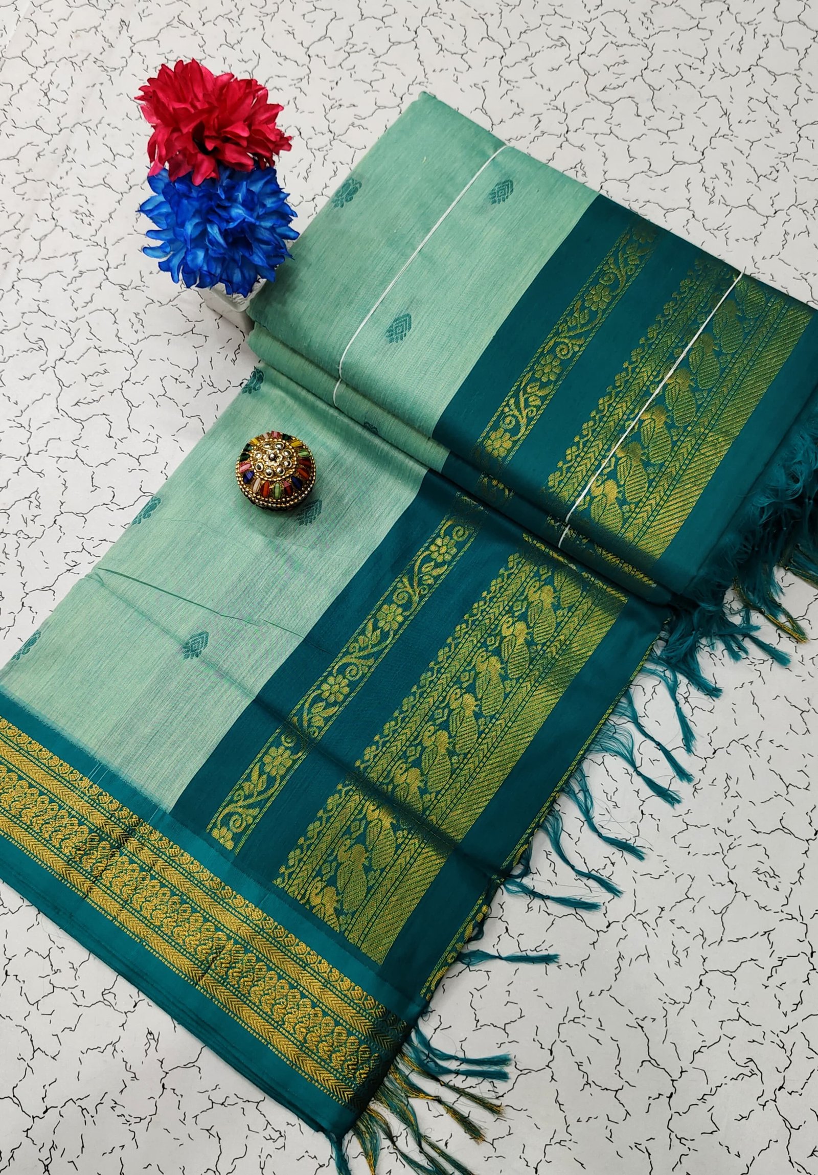 Kalyani Cotton Saree ( BUTTA) image 7