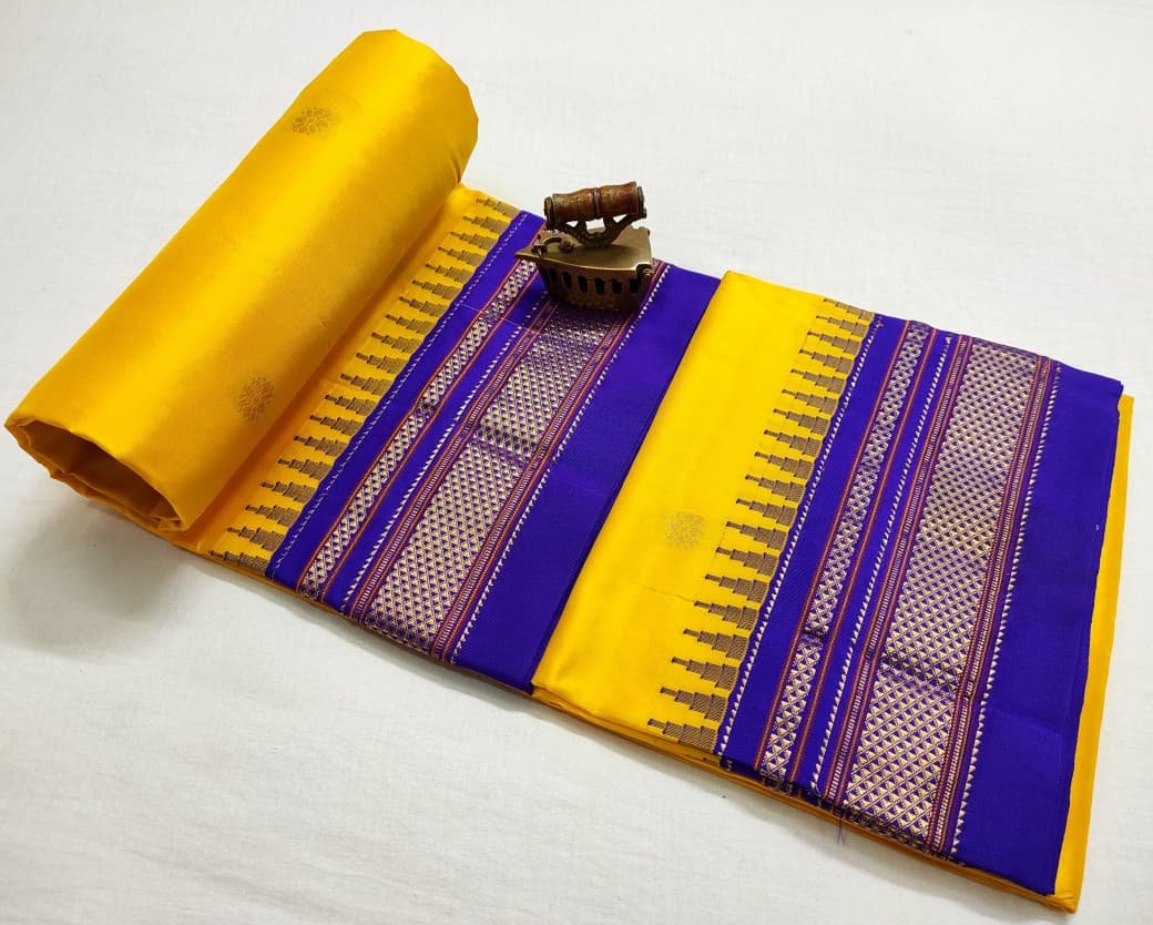 Chandrakor Paithani Pure Silk image 68
