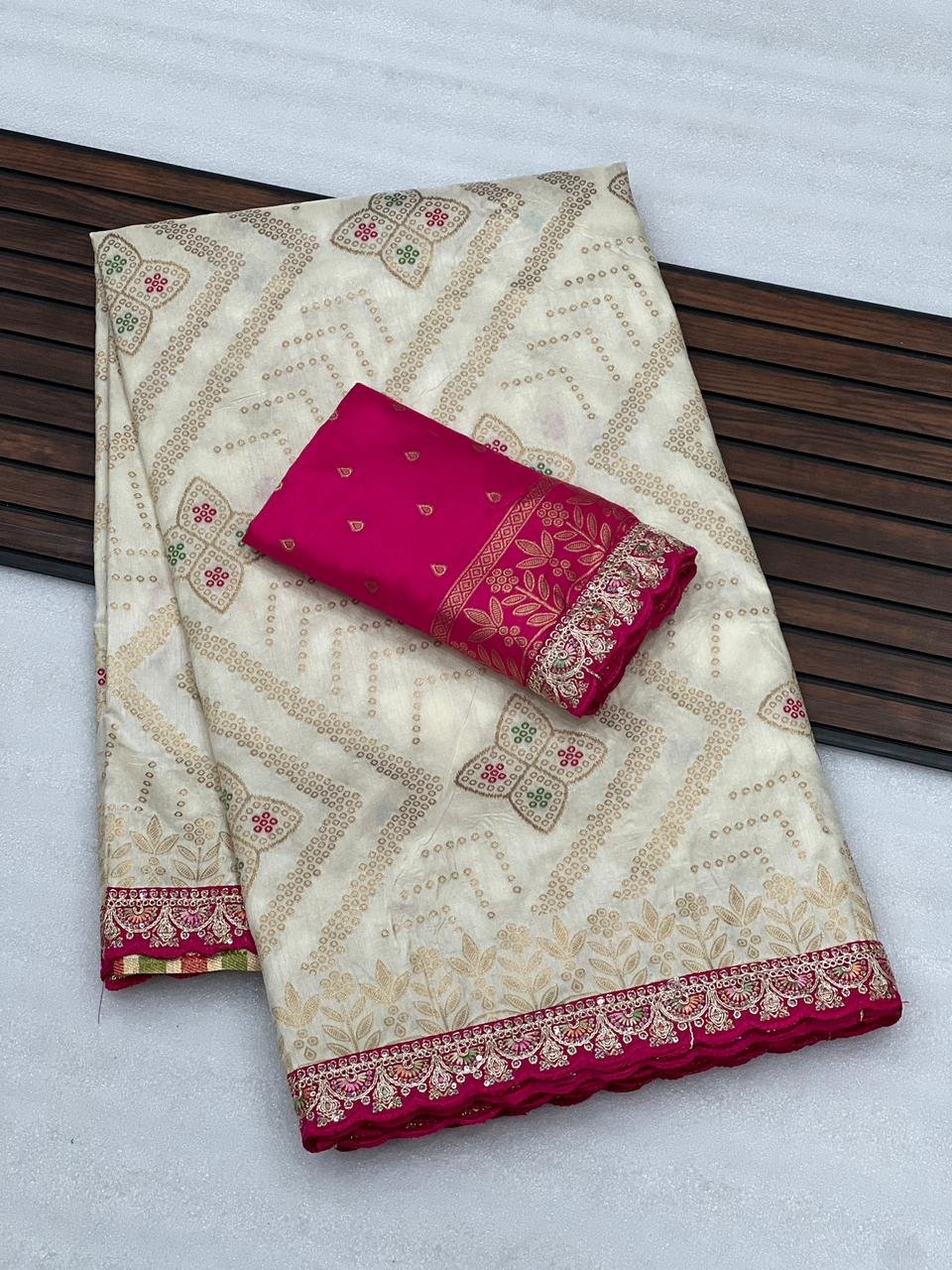 Heavy Dola Silk Saree image 9