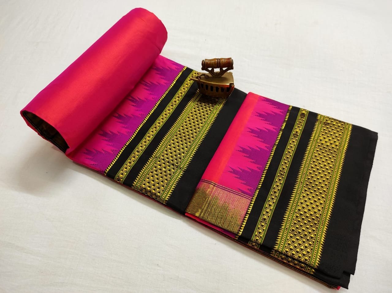 Temple Irkal Paithani Pure Silk Saree