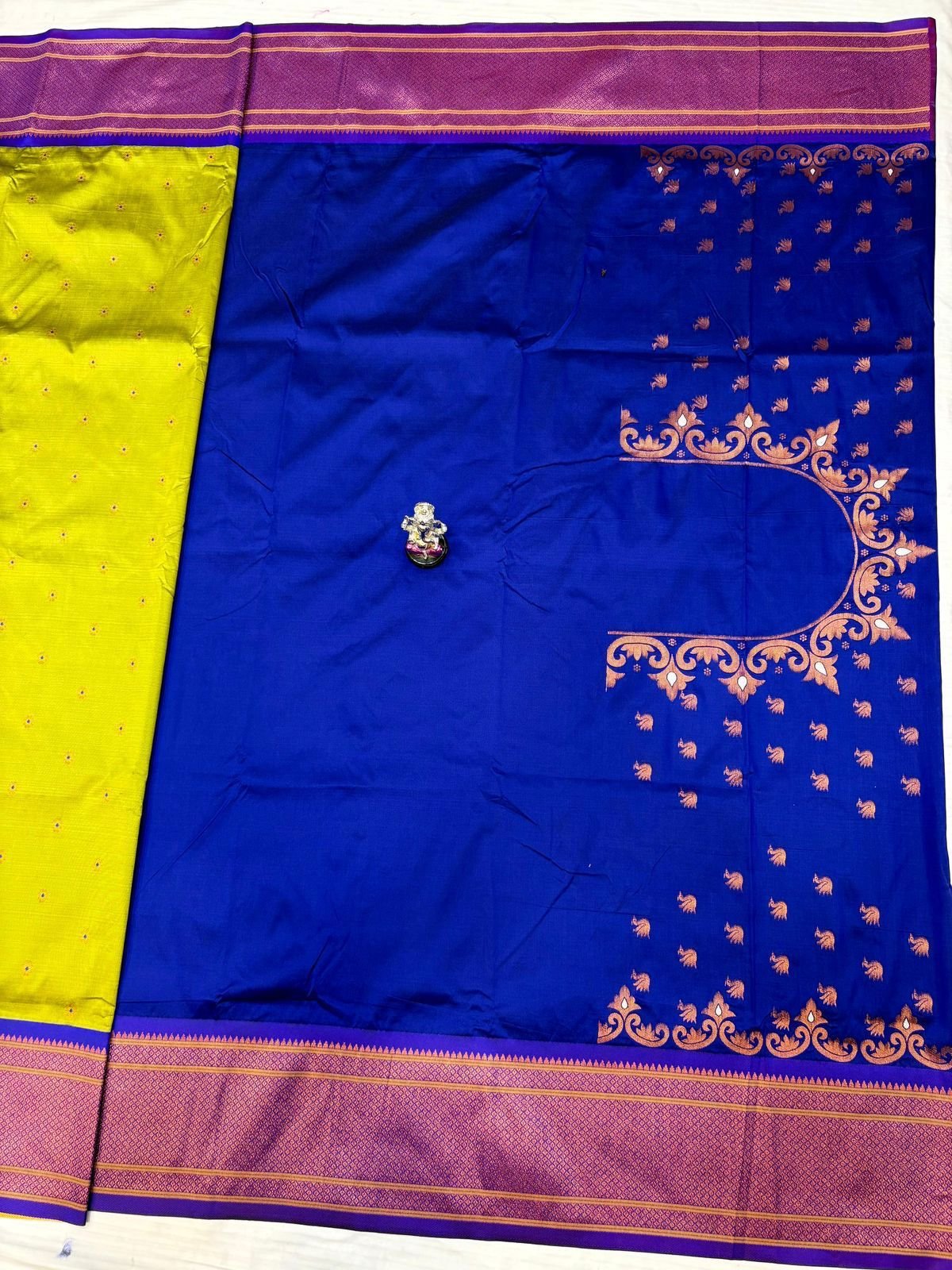 Beautiful Swan Pallu Paithani image 19