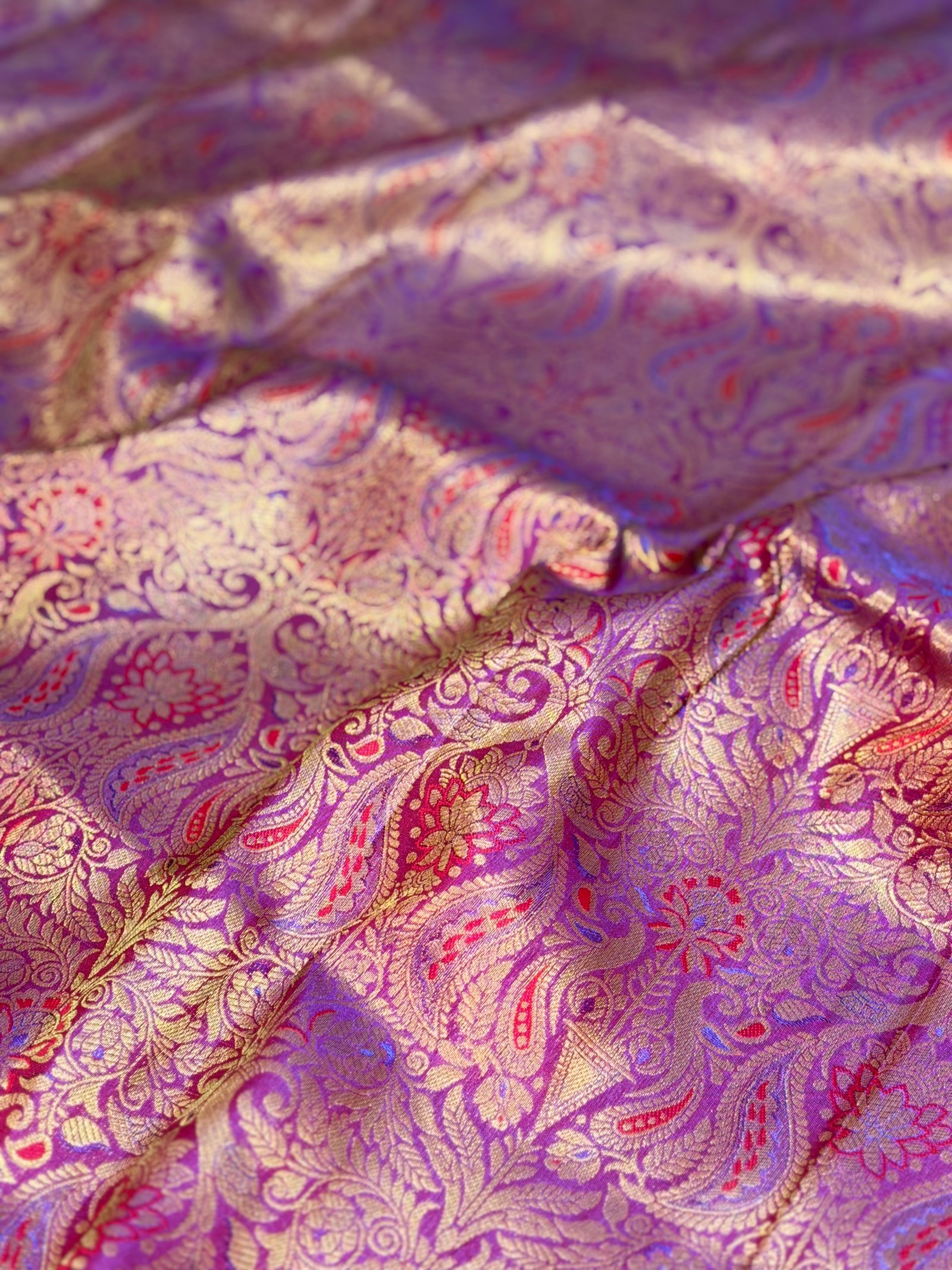 Bridal kanjivaram Semi SIlk Saree image 5