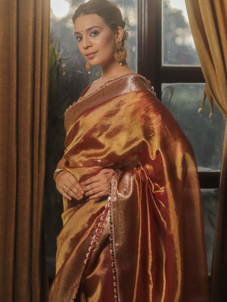 6 Banarasi Tissue Silk image 6