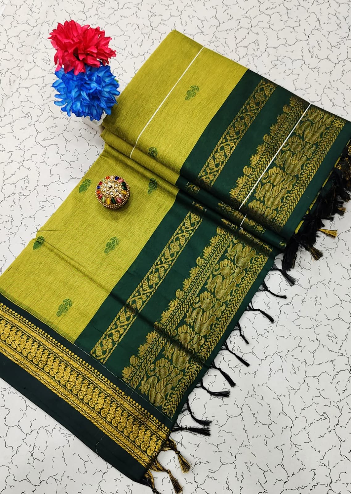 Kalyani Cotton Saree ( BUTTA) image 22