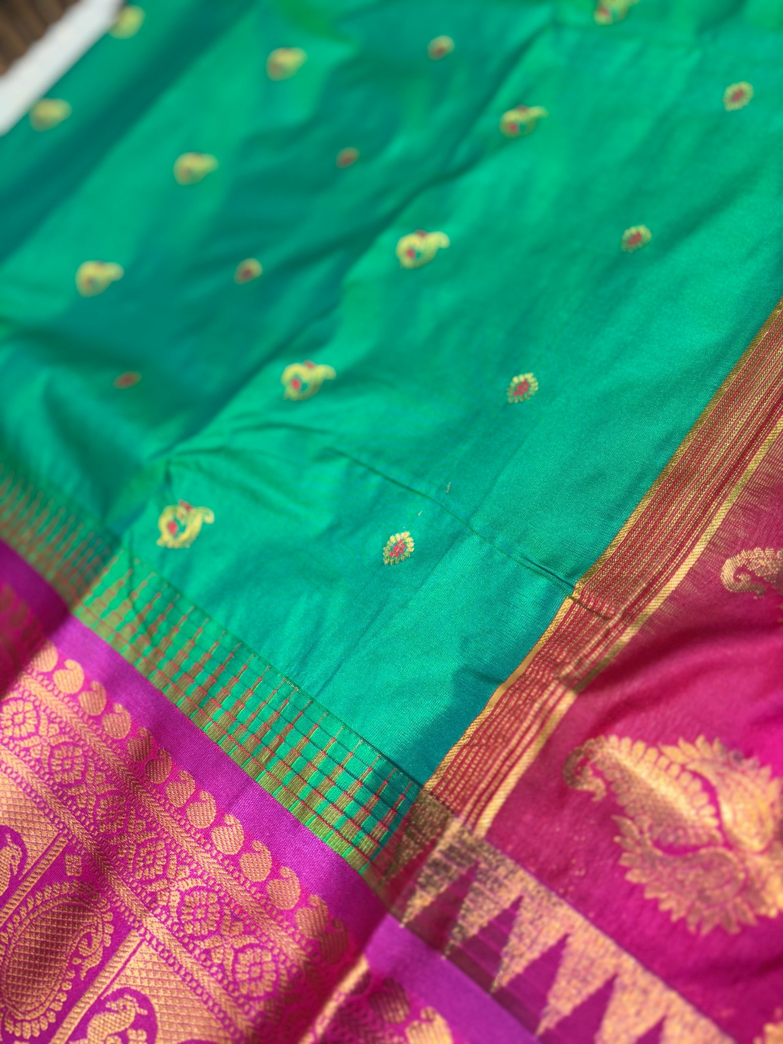 Gadwal Semi Silk Sarees image 11