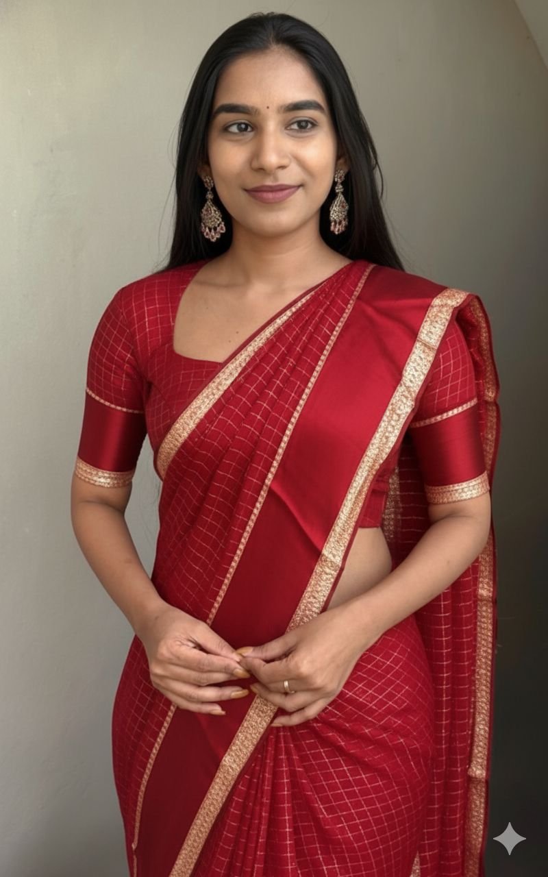 Viscose georgette saree image 8