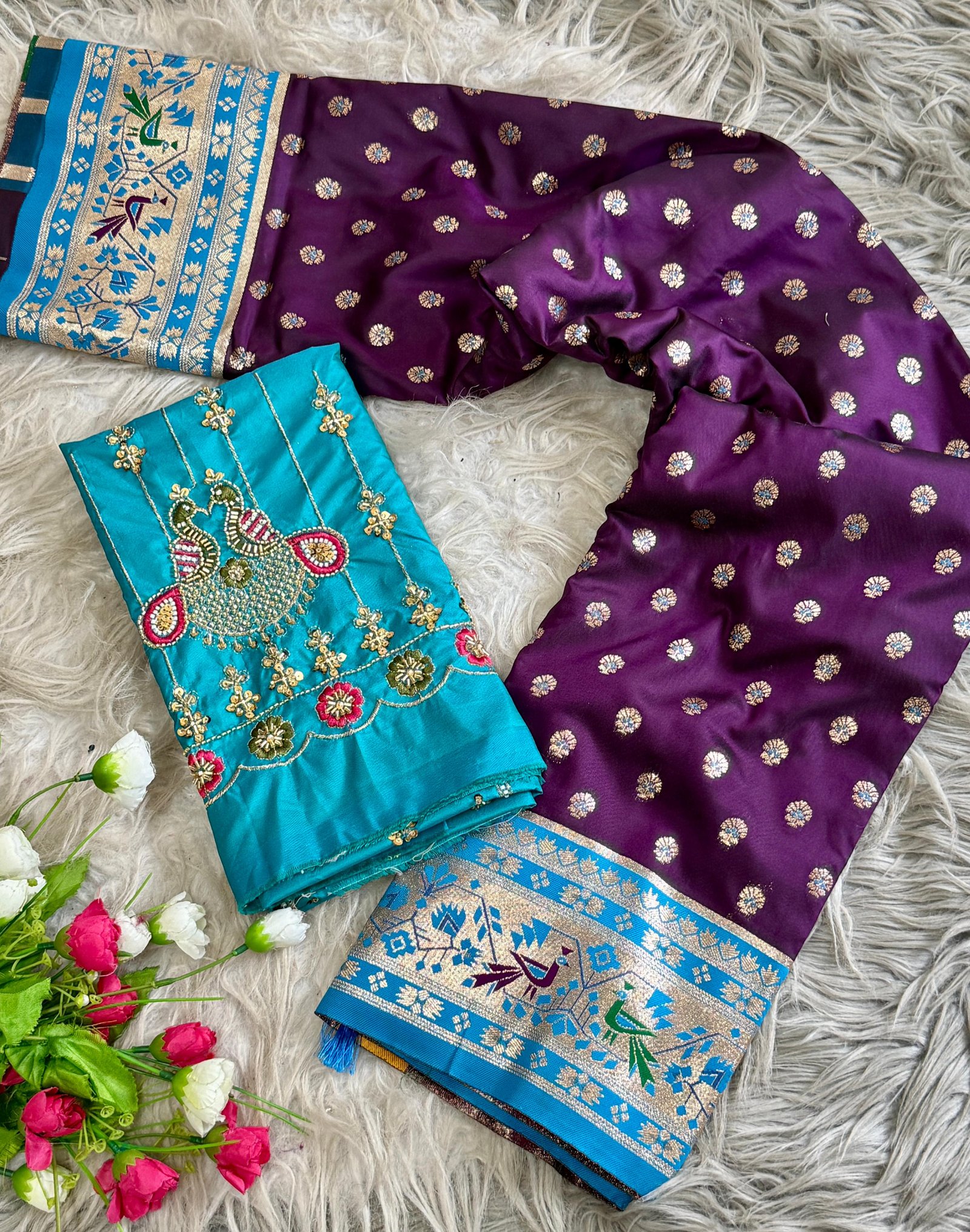Kalanjali Paithani With Aari Work Blouse image 31