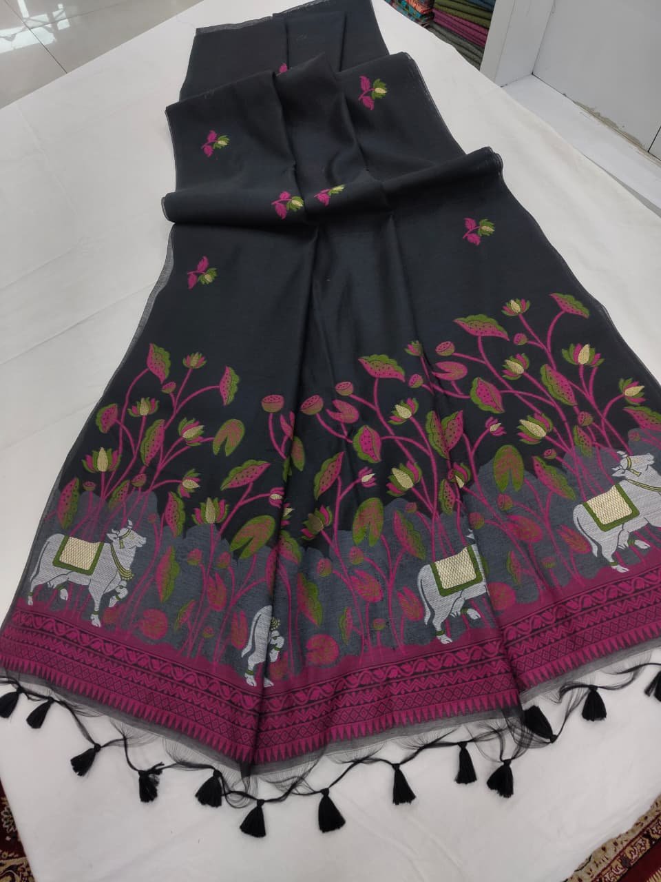 Muga Cotton Saree