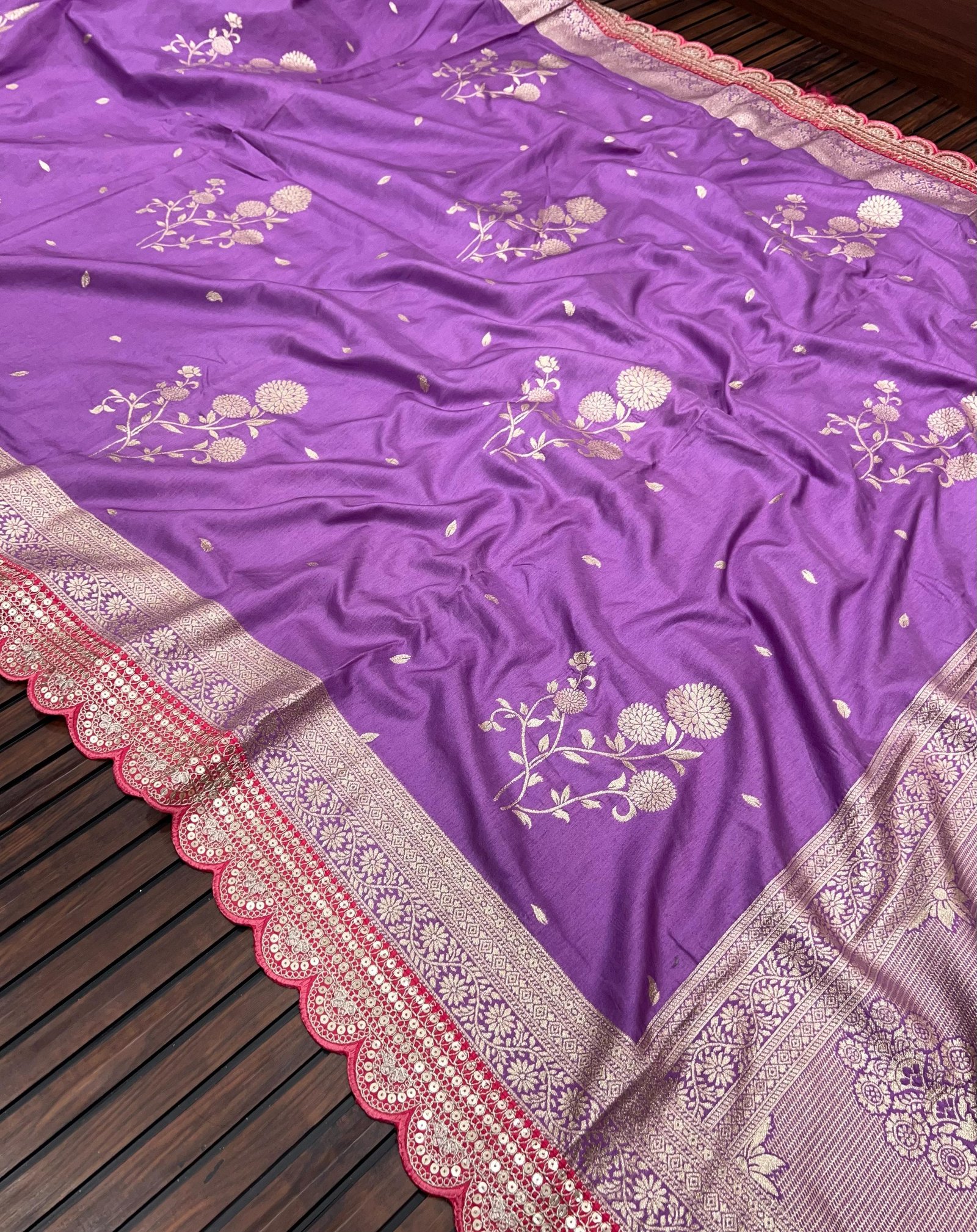 Pure Banarasi Dola Silk Saree image 5