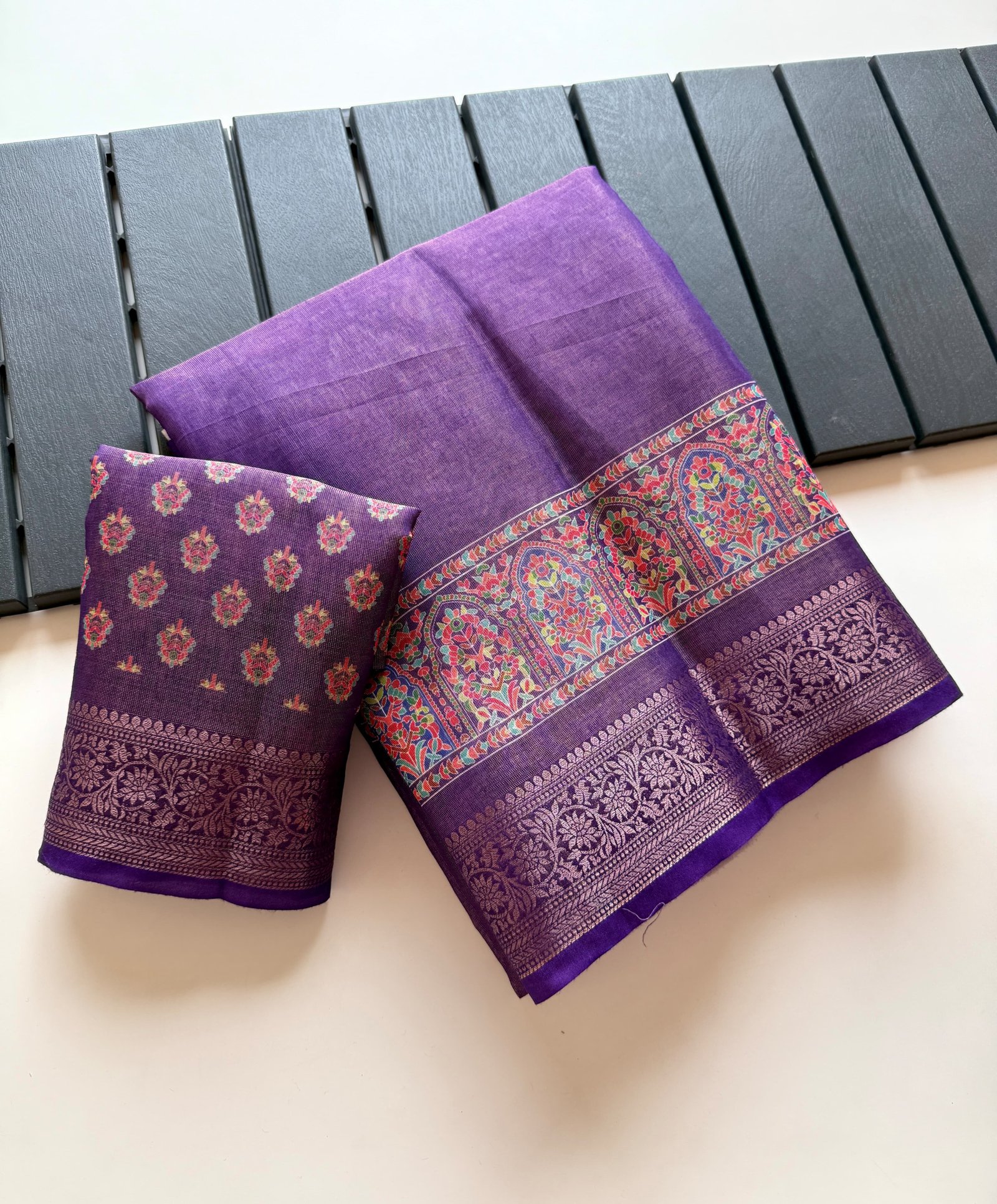 Pure Tissue Erod Silk Jaquard Weaving Saree image 8