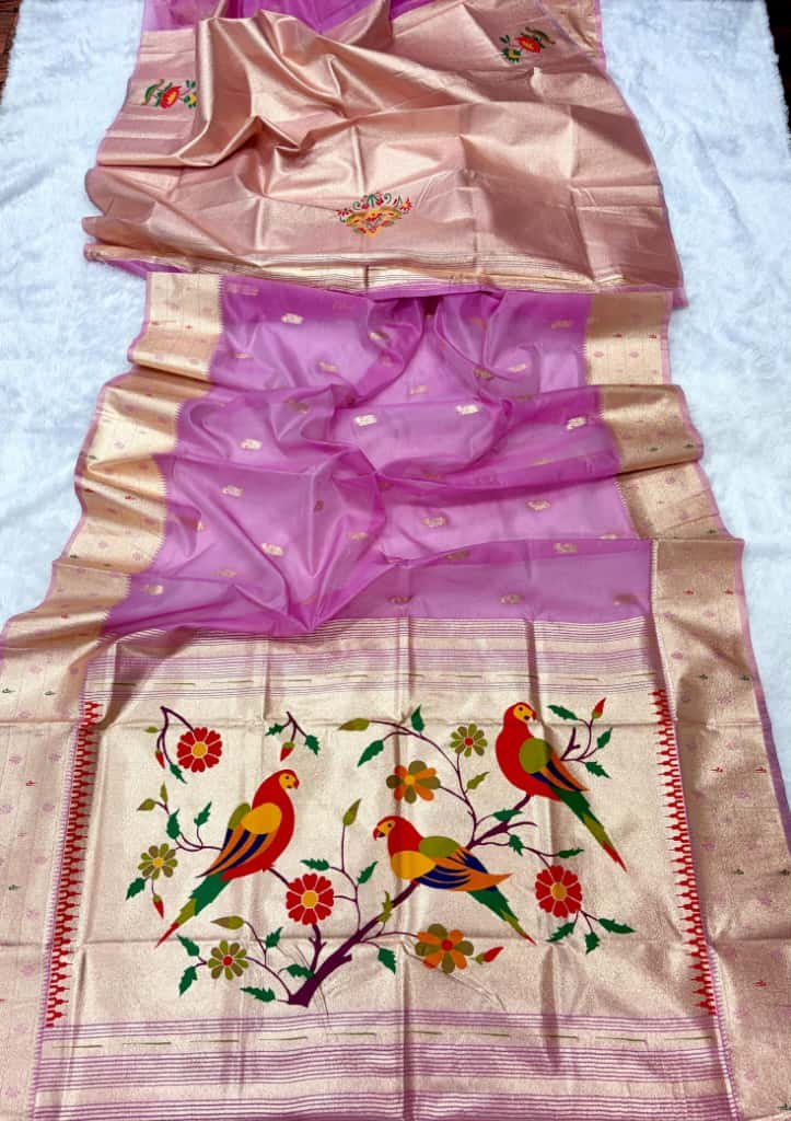 Soft Organza Tissue Sarees image 4