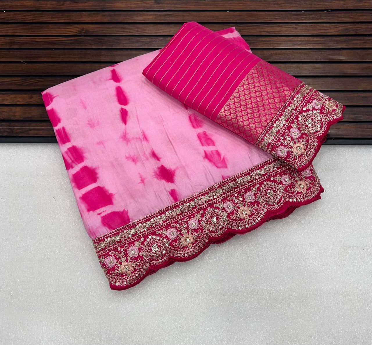 Pure Nylon Spun Viscose Jaquard Saree image 4