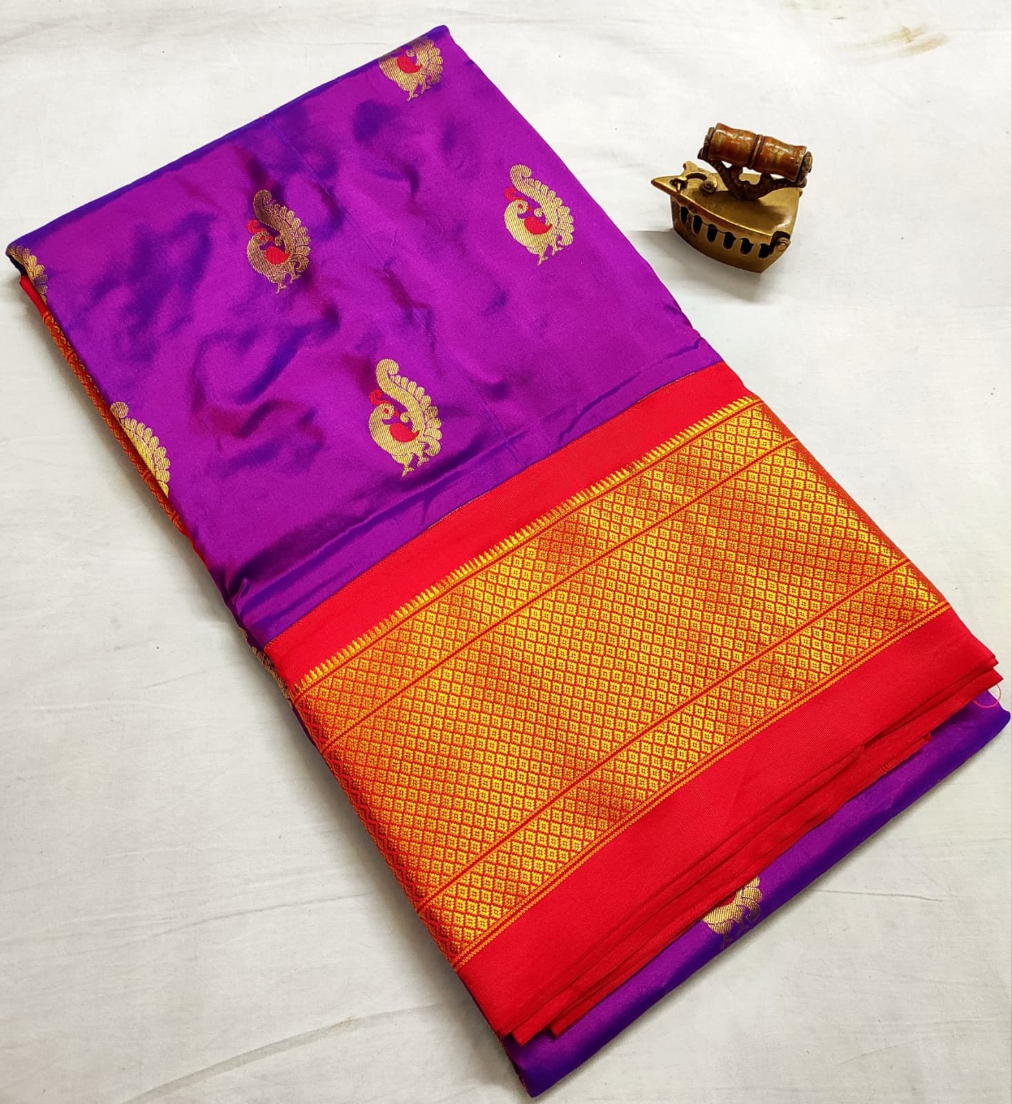 Kadiyal Paithani Pure Silk image 11