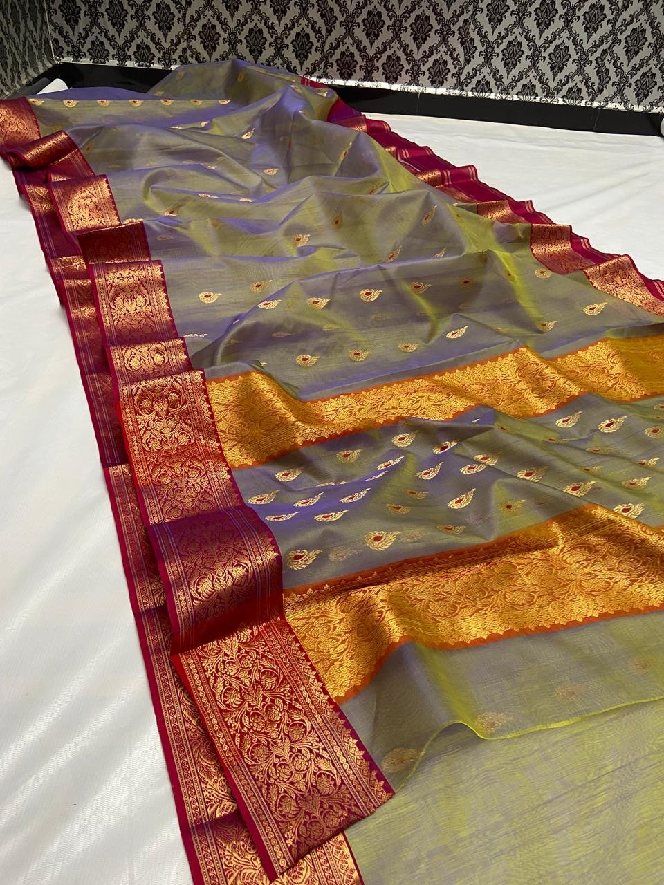 22 Silk Katan Saree image 8