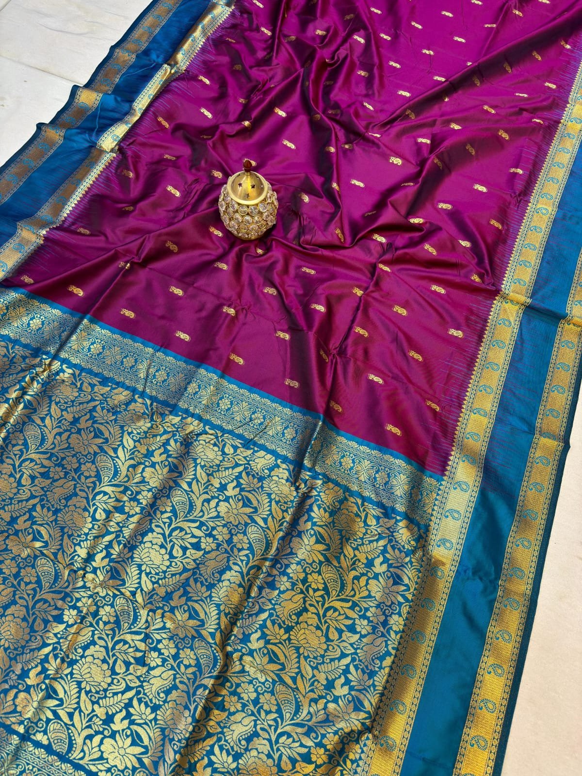 Kanjivaram Paithani Saree image 16